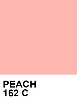 a pink color with the words peach 122 c in black and white letters on it