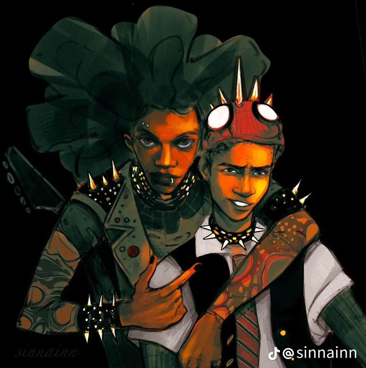 Miles Morales X Hobie Brown, Hobie And Miles, Spiderpunk Fanart, Spider Punk Fanart, Hobie Brown Fanart, Cartoon Marvel, Hobie Brown, Spider Punk, Miles Spiderman