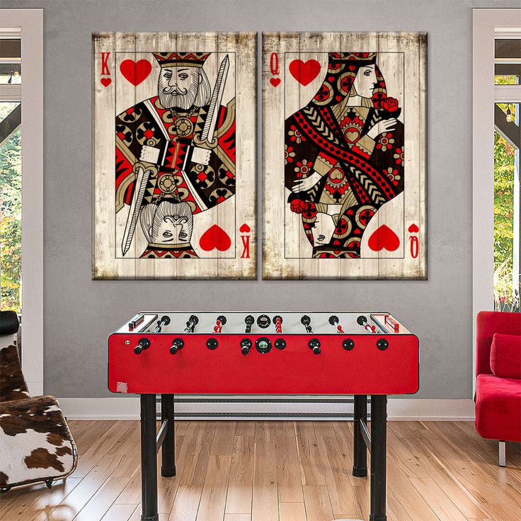 Wooden King And Queen Of Hearts Wall Art Queen Of Hearts Room Decor, Hearts Room Decor, Hearts Artwork, King And Queen Of Hearts, Heart Artwork, Heart Wall Art, Downstairs Bathroom, King And Queen, Heart Wall