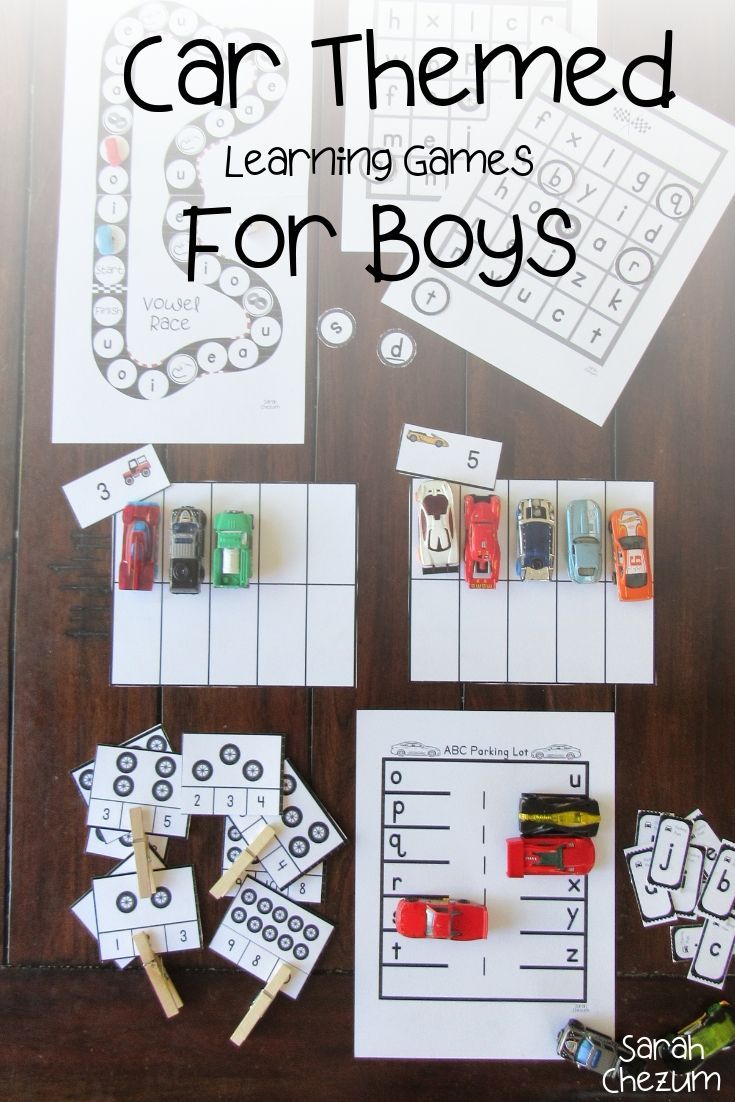 car themed learning games for boys