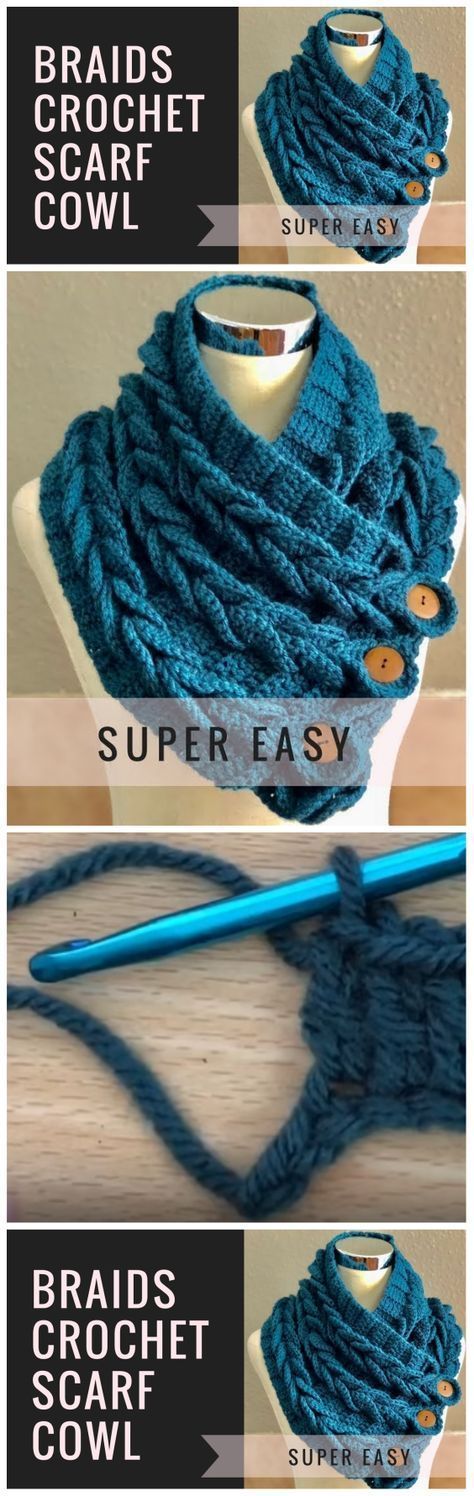 instructions to crochet a scarf with yarn