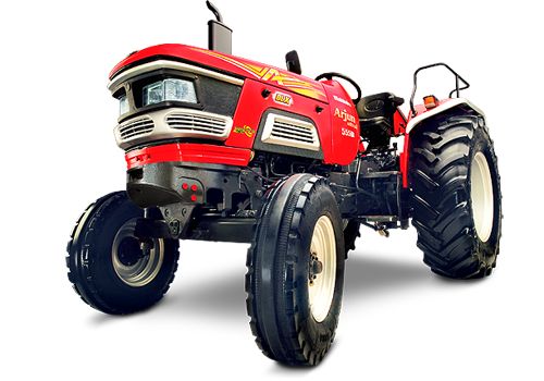 a red tractor is shown on a white background