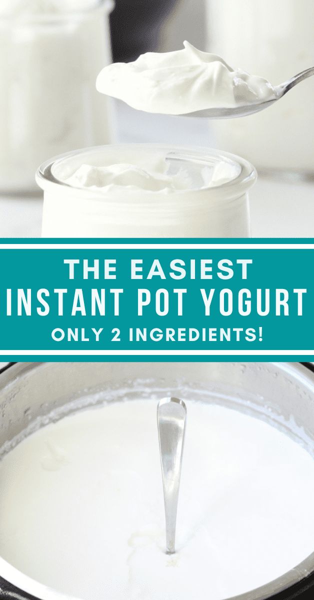 the easyest instant pot yogurt only 2 ingredients