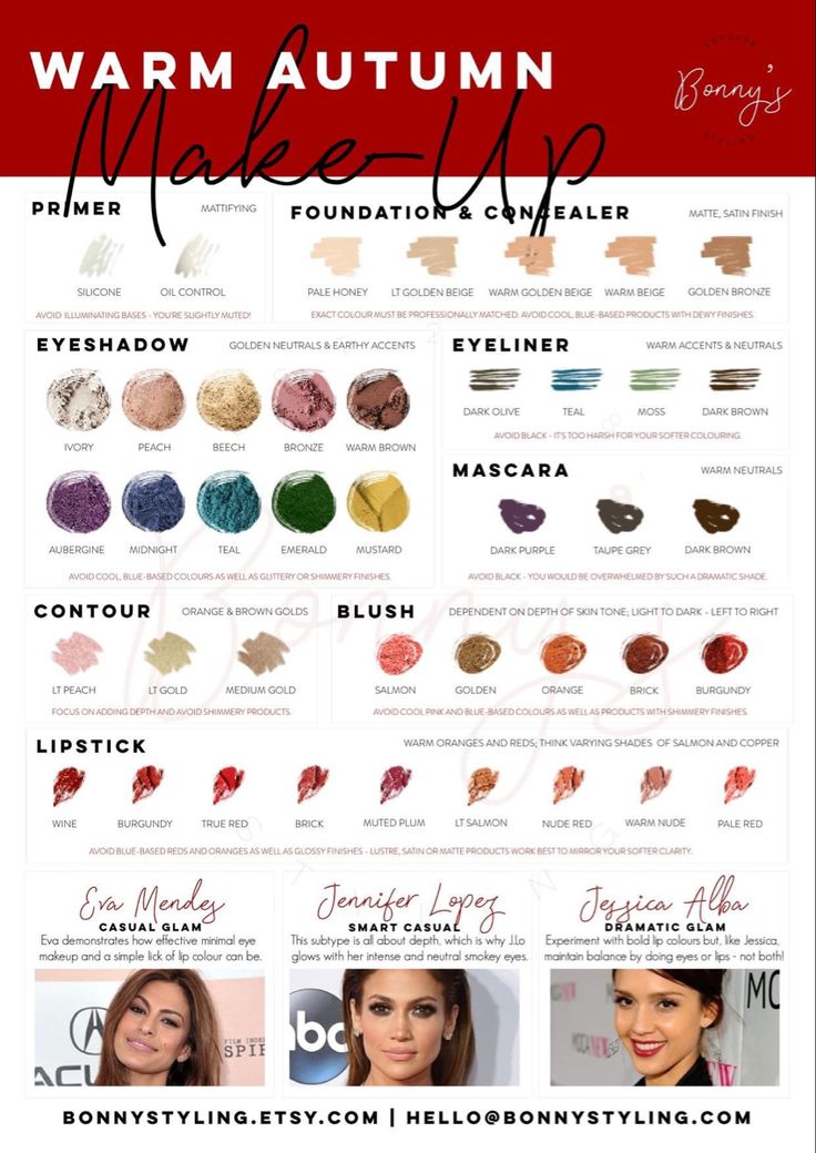 Color Palette For Autumn Skin Tone, Make Up For Autumn Type, Warm Autumn Color Analysis, Deep Autumn Eyeshadow, Warm Autumn Jewelry, True Autumn Nails, True Autumn Color Palette Makeup, Autumn Skin Color Palette, Dark Autumn Nails Colour