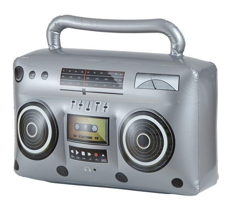 an old fashioned boombox shaped like a handbag