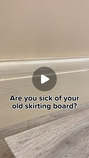 a video demonstrating how to use an old skirting board as a base for a diy project