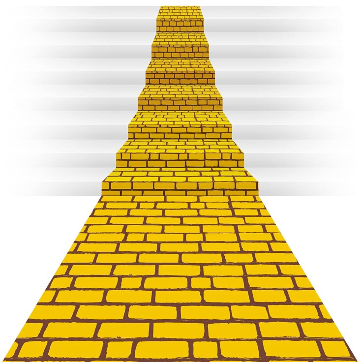 an image of a brick path going up to the sky