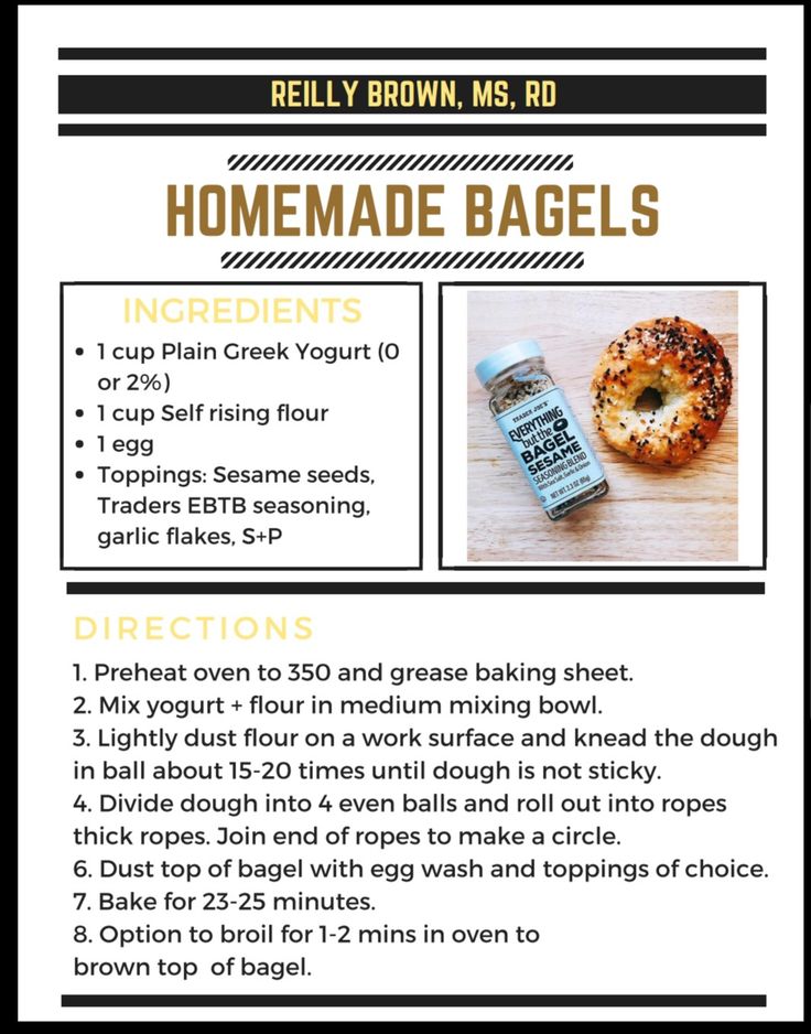 a recipe for homemade bagels with instructions