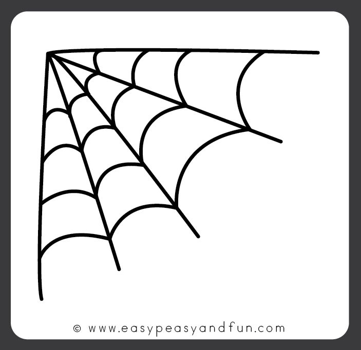 a black and white drawing of a spider web