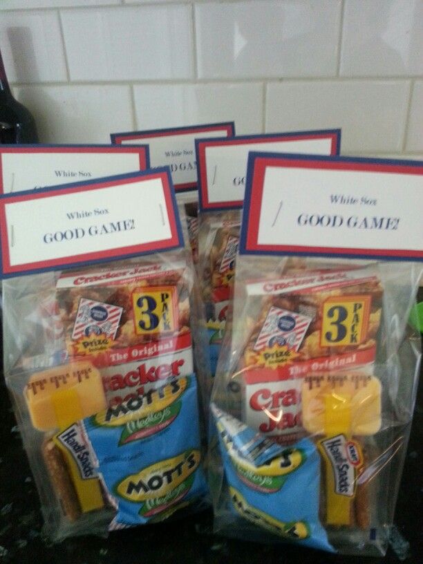 three bags of food sitting on top of a counter