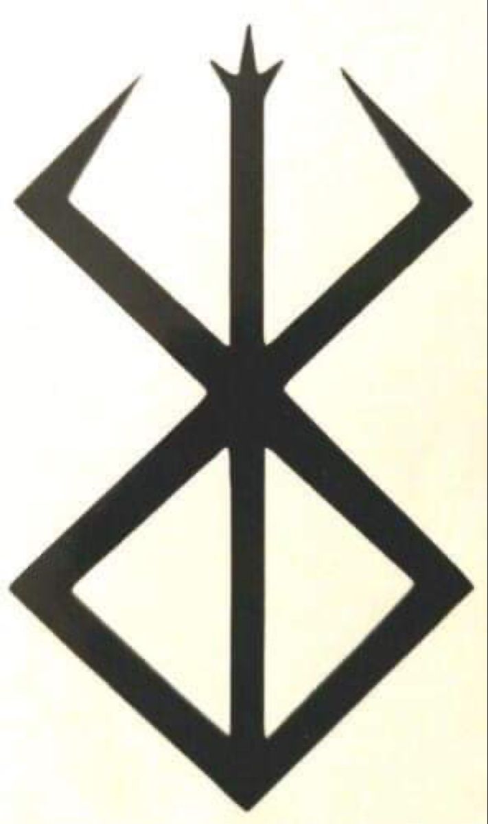 a black and white photo of an inverted symbol