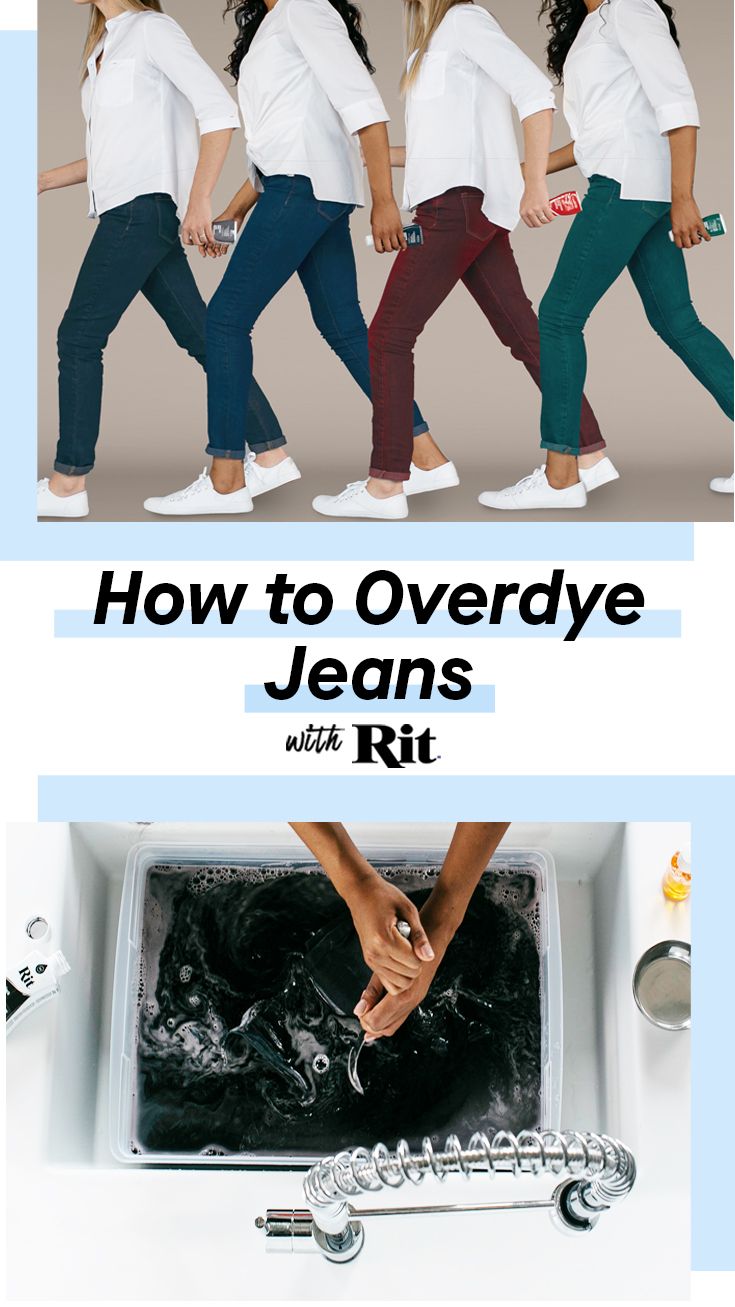 how to overdye jeans with rit - step by step instructions for beginners