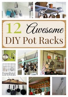 twelve awesome diy pot racks