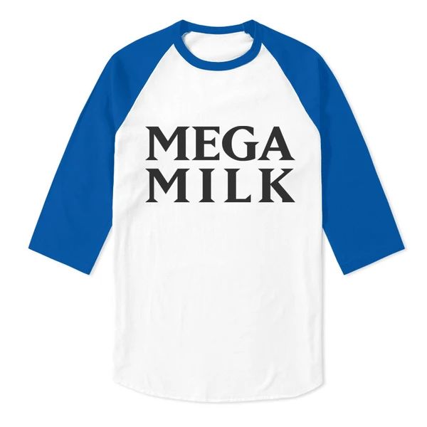 Mega Milk Shirt, Mega Milk, Anime Merch, Raglan Tee, Proud To Be, Direct To Garment Printer, Sports Jersey, Print Design, Milk