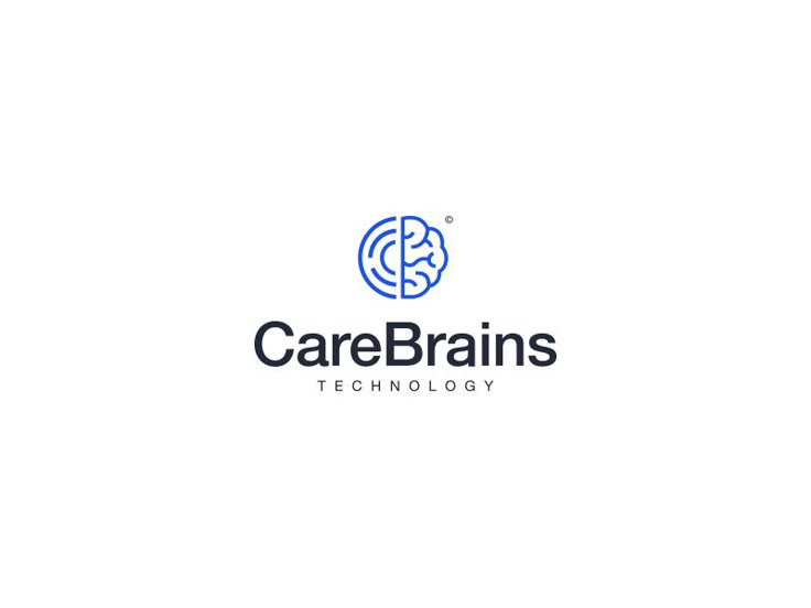 the logo for carebrains technology, which is designed to look like a brain