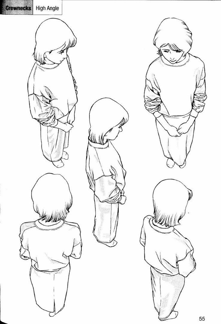 the back and side view of a child's shirt, with four different views