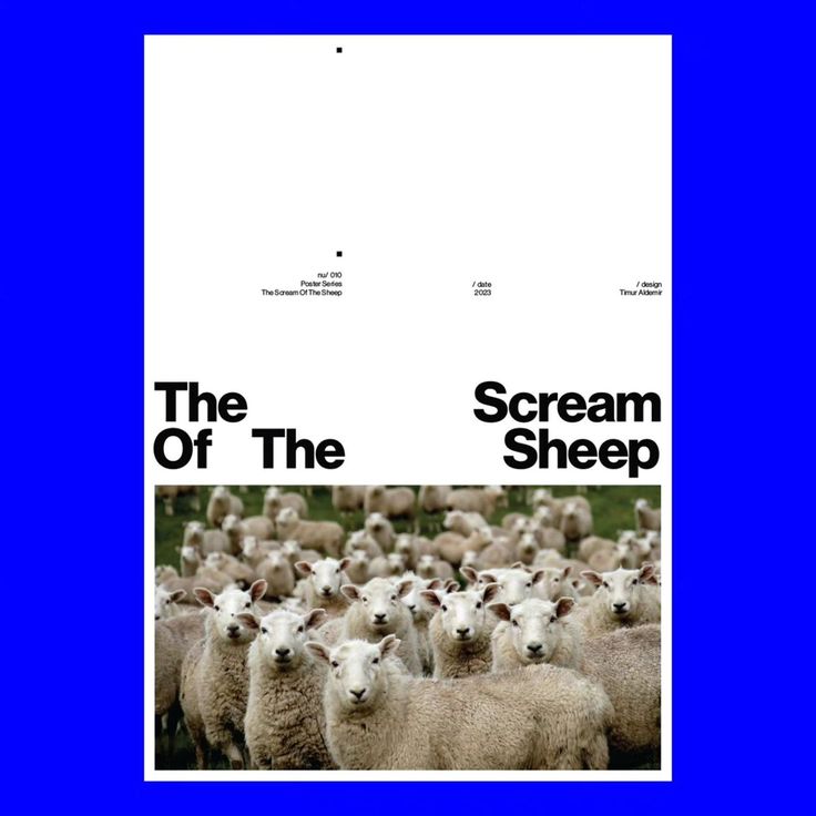 an advertisement for the scream of the sheep