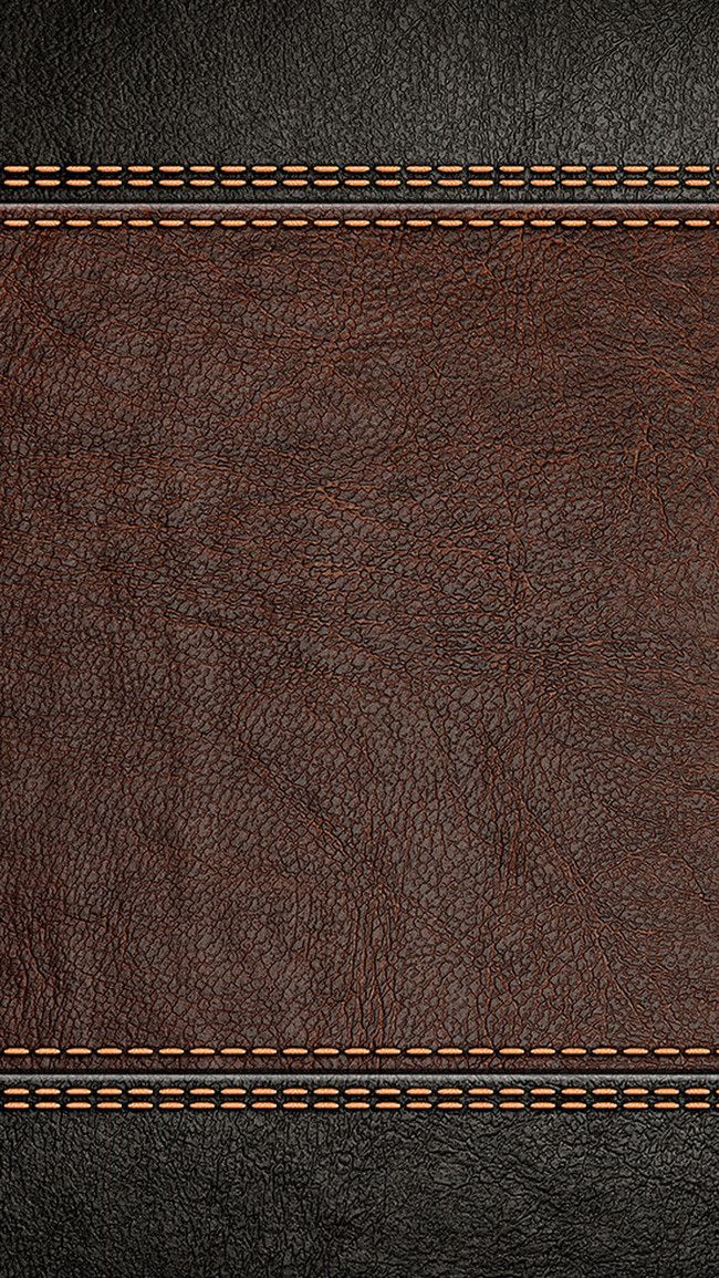 a brown and black leather background with stitching