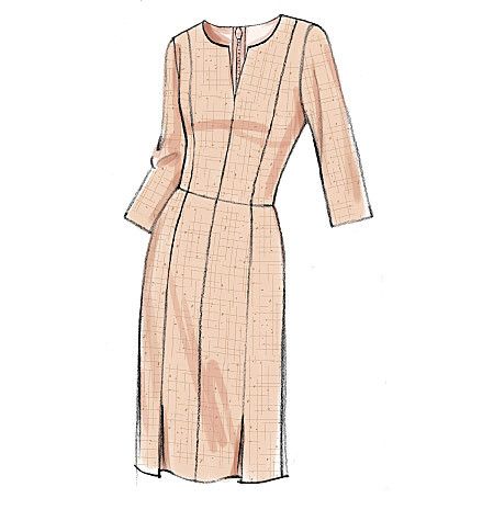 V9167 Misses' Notch-Neck Princess-Seam Dresses Princess Seam Dress, Vogue Dress, Vogue Sewing, Vogue Sewing Patterns, Vogue Pattern, Cup Sizes, Vogue Patterns, Fashion Design Sketches, Manish