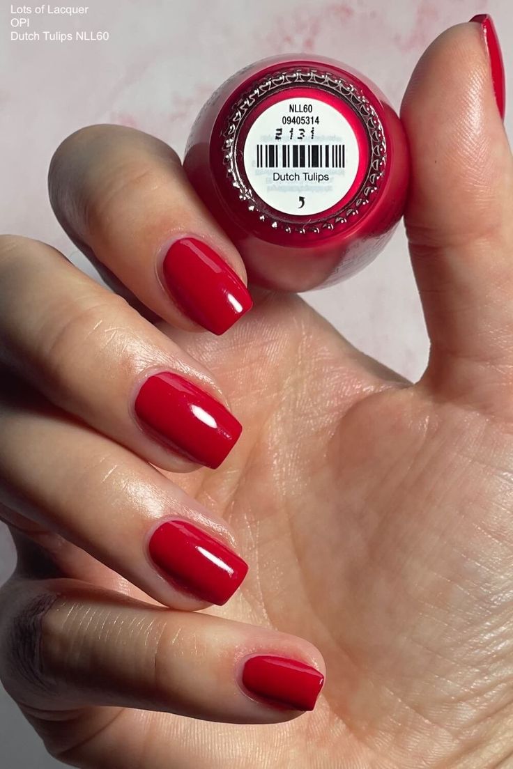 Dutch Tulips Opi, Opi Red Nail Polish Shades, Opi Red Nail Polish Shades Swatch, Best Opi Red Nail Polish, Opi Dutch Tulips, Opi Reds Comparison, Opi Vampsterdam, Opi Big Apple Red Dip, Opi Red Nail Polish