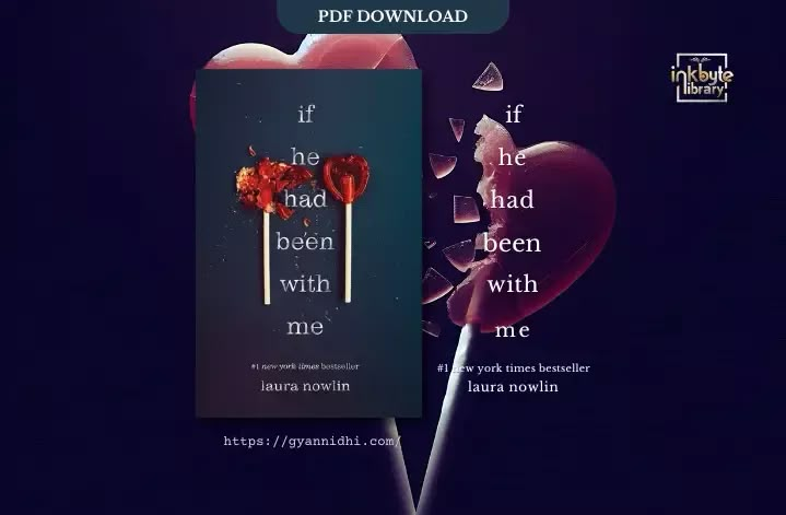 the book cover for if he had been with me is on display in front of a heart shaped lollipop