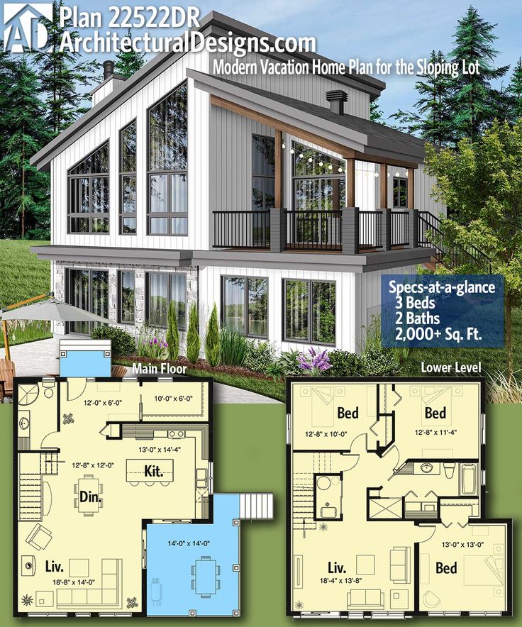 Mountain House Plans For Sloped Lots - Get All You Need