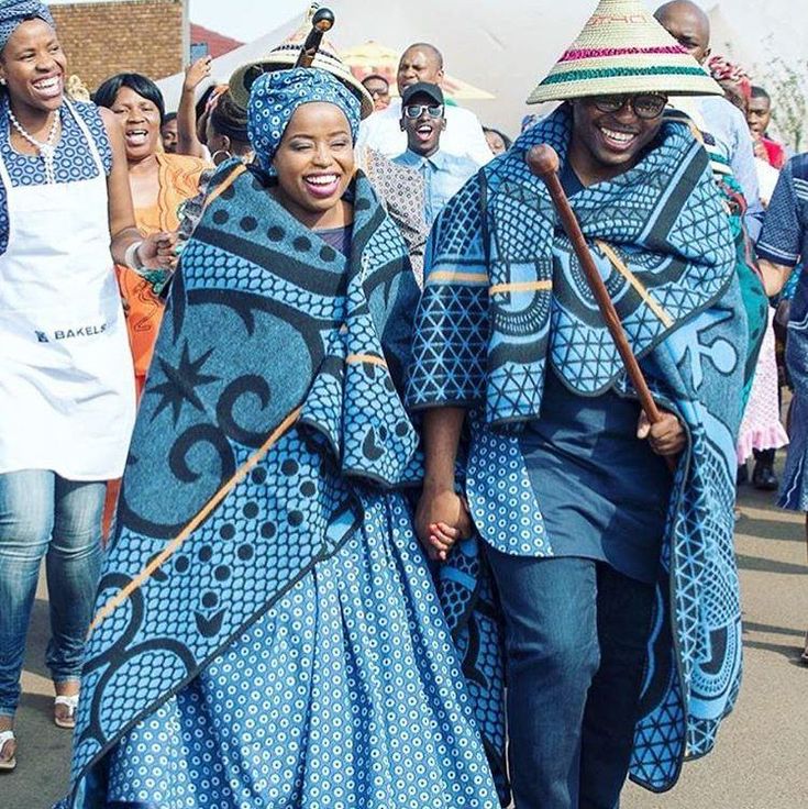 Lesotho bride groom dresses Sotho Traditional Wedding Dresses, Sotho Traditional Attire, African Wedding Attire, Casual Attire For Women, African Traditional Wedding, Dress Code Wedding, African Wedding Dress, Dress Attire, Bride Groom Dress