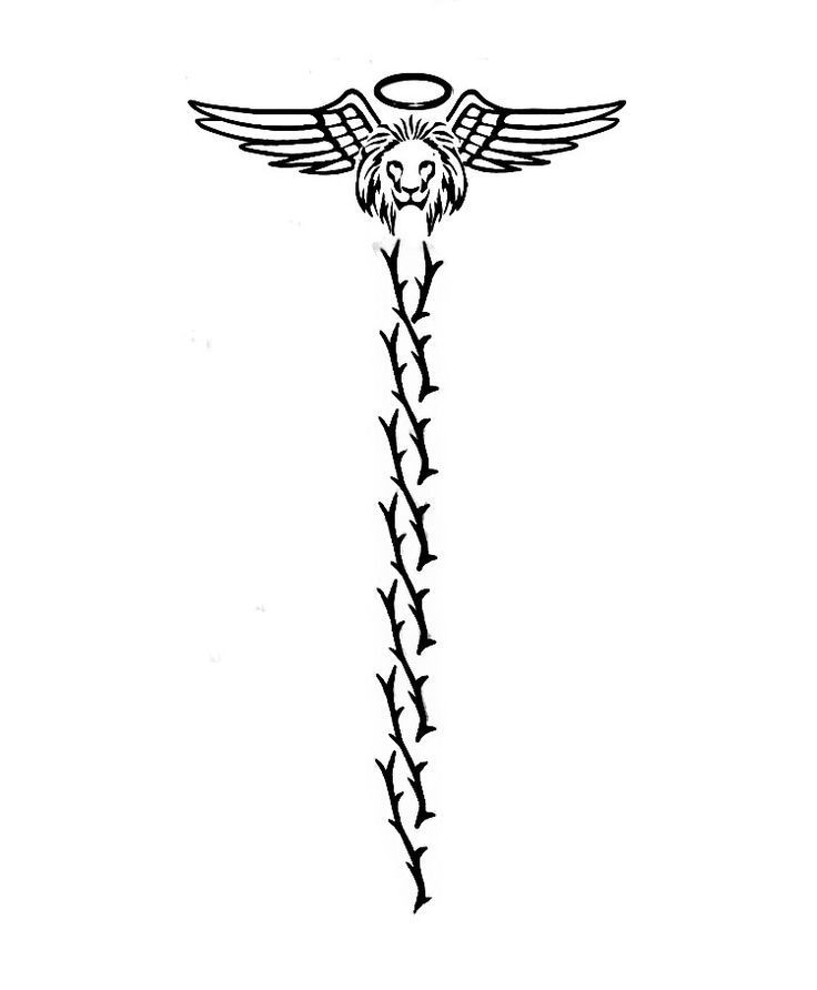 a drawing of a cross with an eagle on it's head and the word jesus above