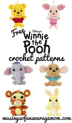 the winnie the pooh crochet patterns are available for purchase