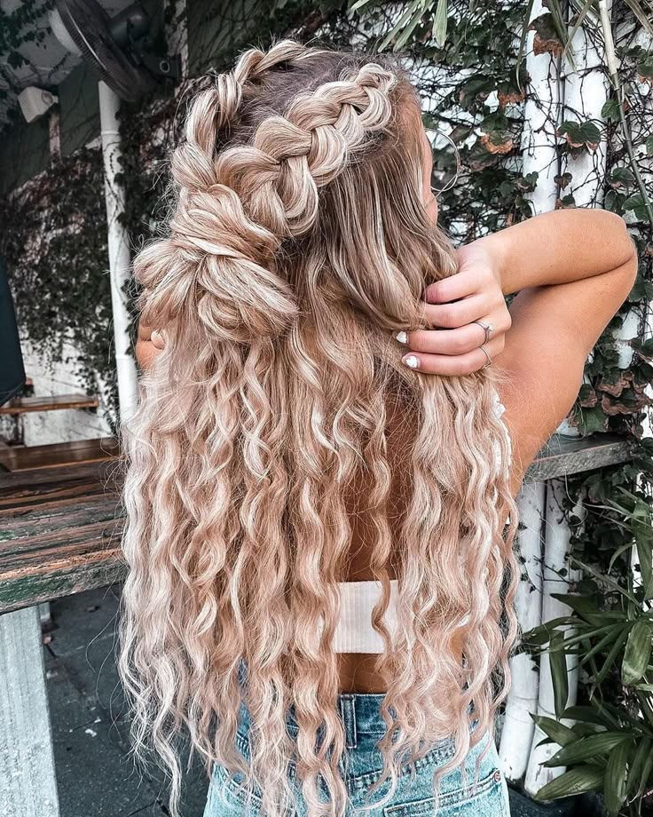 Mermaid Wedding Hair, Blonde Curly Hair, Spring Hair Color, Styles Ideas, Hair Stylies, Brown Blonde Hair, Spring Hairstyles, Easy Hairstyles For Long Hair, Hair Long