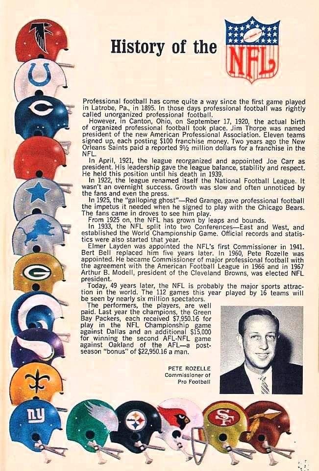 the history of the nfl helmets