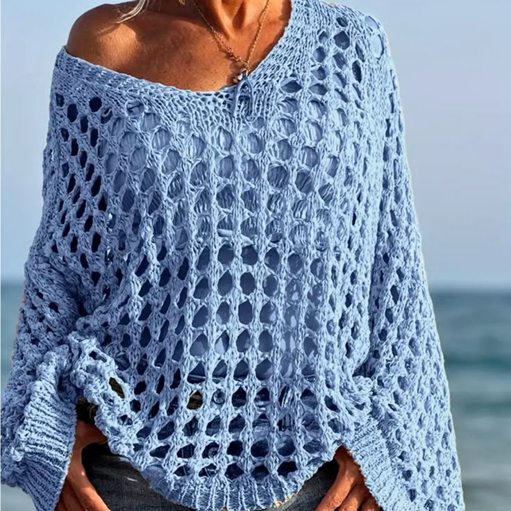 Boho-Chic Crochet Knit Coverup-Relaxed Fit-V Neckline-Long Sleeves-Versatile For Beach Or Casual Wear-Women’s Fashion. Beautiful In Person. Can Be Worn Casual Or Dressed Up Even As A Coverup. 100% Polyester Nwot Smoke Free Pet Free Home Fall Crochet V-neck Top, Winter V-neck Crochet Top, V-neck Crochet Knit Top For Fall, Knit Crochet V-neck Top For Fall, Fall Crochet Knit V-neck Top, Long Sleeve Textured Crochet Top For Beach, Long Sleeve Textured Knit Crochet Top For Beach, Fall V-neck Crochet Top With Textured Knit, Fall Crochet Knit Top With V-neck