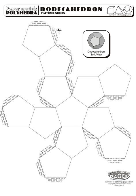 the diagram for an origami model with instructions to make it look like hexagonal