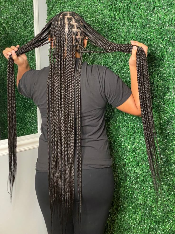 Waste Length Knotless Braids, Semi Medium Knotless Braids, Smeduiem Knotless Long, Small Medium Knotless Braids Long, Medium But Length Knotless Braids, Small Buttlength Knotless Braids, Long Smeduiem Knotless, Knotless Braids Straight Ends, But Length Knotless Braids