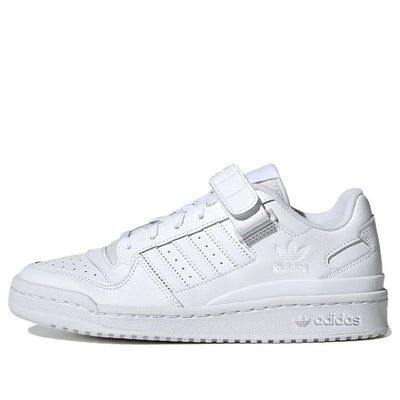 (WMNS) adidas Forum Low 'Triple White' FZ6463 Summit White Low-top Casual Sneakers, Adidas Athletic Fit Sneakers With Logo, Summit White Athleisure Sneakers For Light Sports, Sporty Adidas Sneakers With Athletic Fit, Adidas High-top Athleisure Sneakers, Adidas Athleisure Sneakers With Athletic Fit, Summit White Functional Sneakers For Streetwear, Summit White Casual Sneakers For Light Sports, Functional Summit White Sneakers For Streetwear