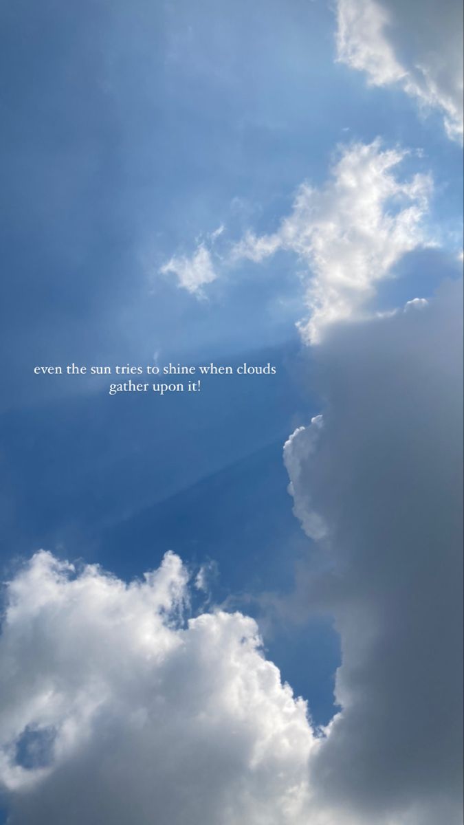 an airplane flying in the sky with clouds above it and a quote written below that reads, even the sun rises to shine when clouds gather together upon earth