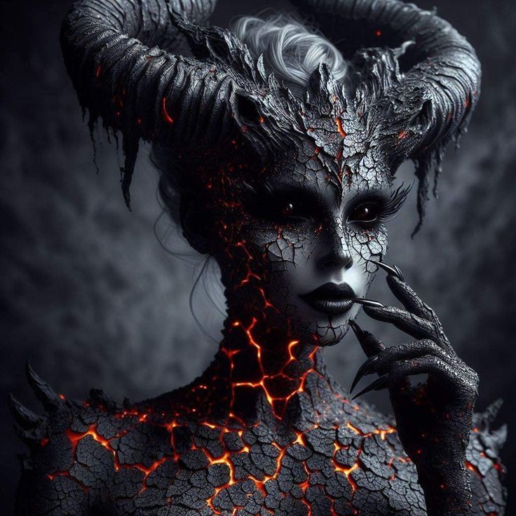 Female Demons, Dark Queen, Theme Tattoo, Gothic Fantasy Art, Ange Demon, Goth Beauty, Demon Girl, Goth Art, Demon Art