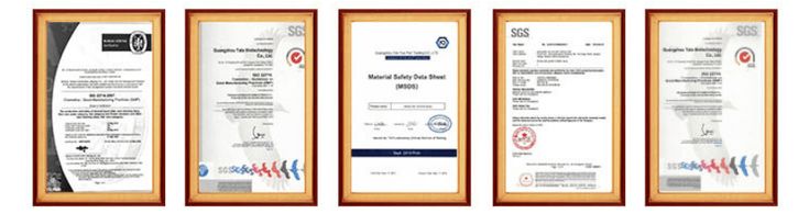 three different types of award plaques in wooden frames on a white background with red and blue accents