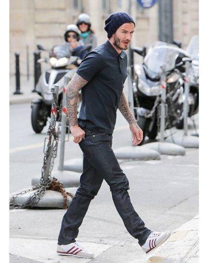 copilot style profiles 201305 23 david beckham 13 Polo Mens Fashion, Business Casuals, Beckham Fashion, David Beckham Style, Dad Style, Polo Shirt Outfits, David And Victoria Beckham, Herren Style, Old School Style