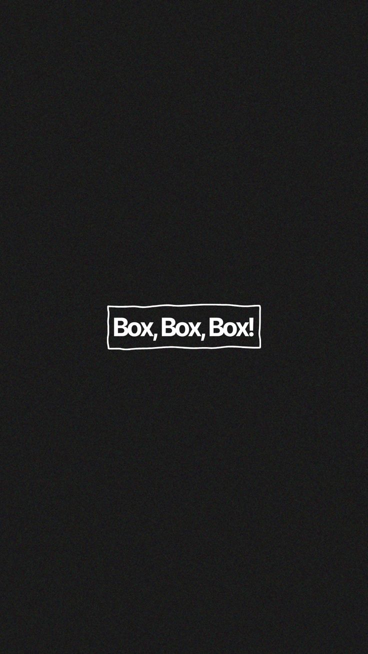 the box, box, box logo is white on black