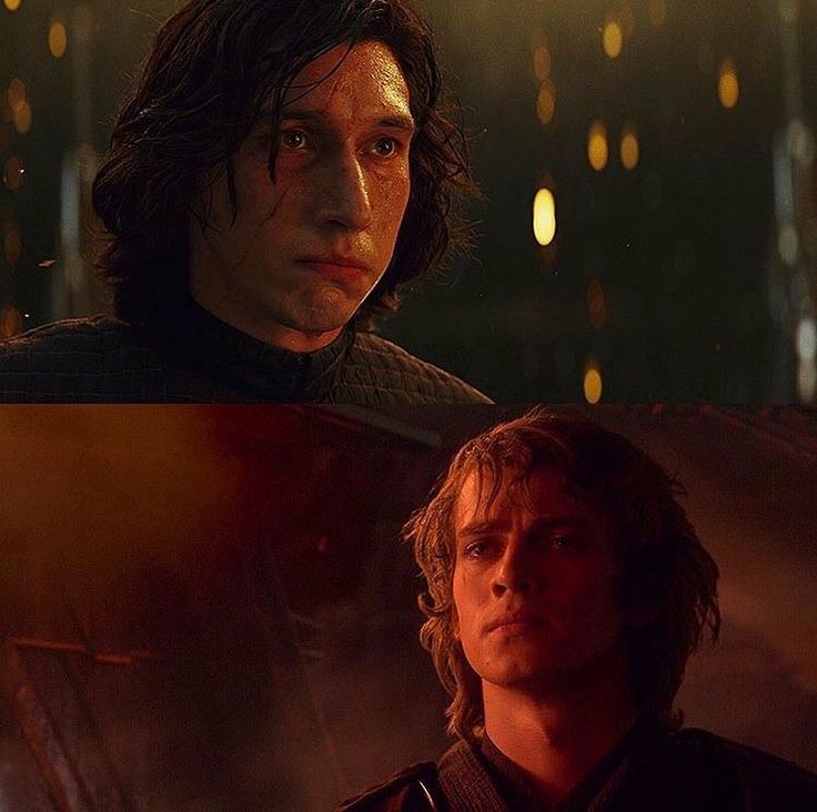 the two actors in star wars are looking at each other and one is staring into the distance