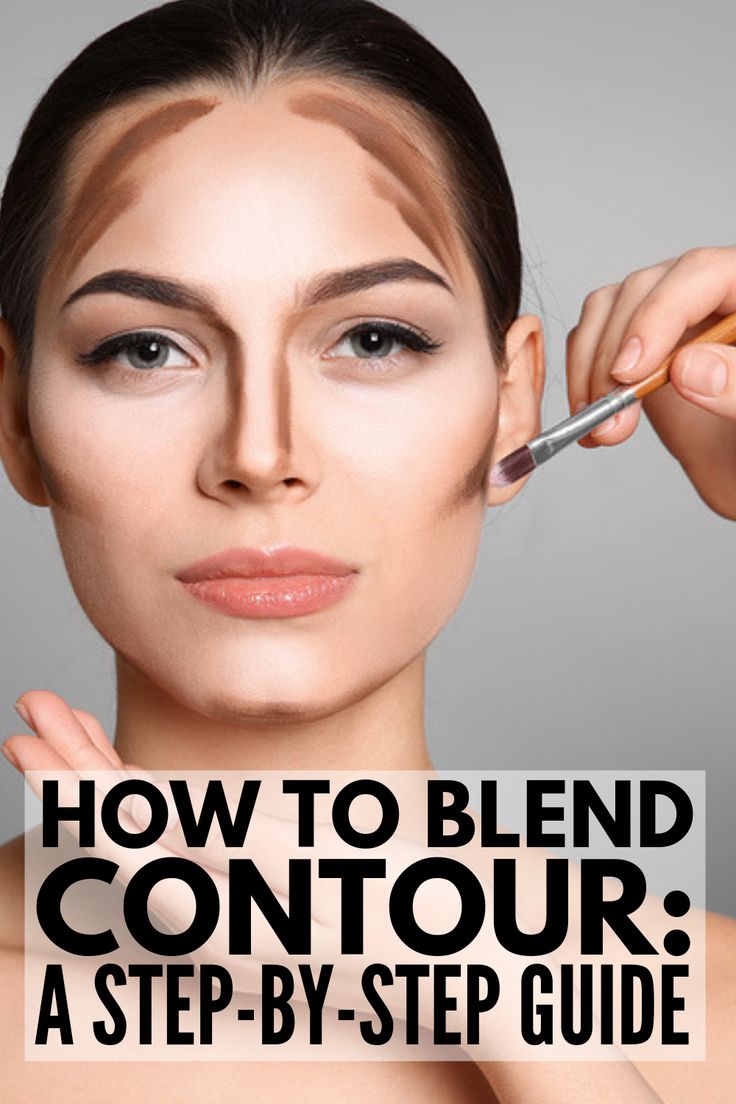 How to Blend Contour: A Step by Step Guide | If you’re looking for makeup tips and tutorials to teach you how to blend contour like Kim Kardashian, we’ve got you covered! From choosing the right products (cream or blush?!), to working with brushes and sponges, to figuring out the best contour application techniques for your face shape, to knowing where to apply contour and highlight, we’ll teach you how to get a sculpted look you’ll love! #howtocontour #contourmakeup #contour #contouring Where To Apply Contour, How To Blend Contouring, Contour Application, Apply Contour, Blend Contour, Maquillage Goth, Best Contour, Teknik Makeup, How To Contour Your Face