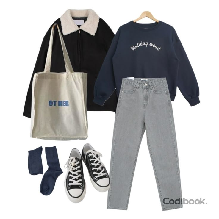 Codibook Outfit, Codibook Winter, Clothes Style Aesthetic, Codibook Style, School Ootd, Oppa Gangnam Style, Ootd Korean, Outfits Retro, Korean Casual Outfits