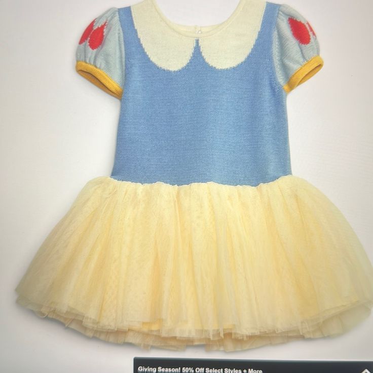 Nwt Sold Out Buxton Blue, Snow White Tutu, Baby Snow White, Disney Tutu, White Tulle Dress, Snow White Dresses, Baby In Snow, Disney Snow White, Dress Up Day