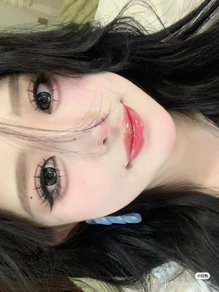 Makeup Douyin, Mekap Mata, Korean Makeup Look, Douyin Makeup, Soft Makeup Looks, Doll Eye Makeup, Kawaii Makeup, Korean Eye Makeup, Ulzzang Makeup