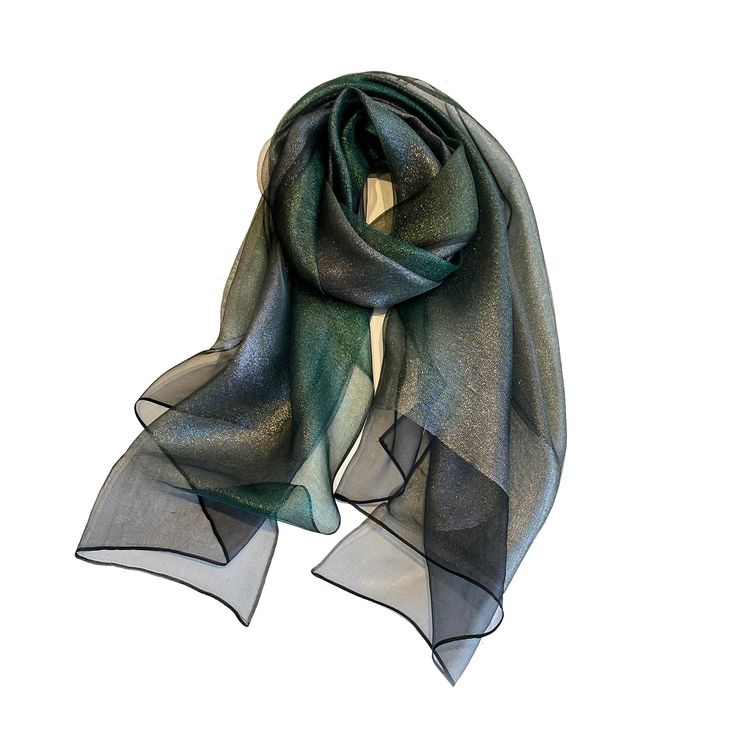 PRICES MAY VARY. 【Material】Top layer: 100% Silk. Bottom layer: 20% Silk, 80% Polyester. 【Size Up】75* 28 inches(190X70cm), extra long and Large scarves in current markets. 【Occasions】The scarf is very shiny, very bling. It is a an evening wear scarf which is the sort of shawl one might wear over an evening dress, or great for next fancy event. Perfect to wear to work or out to dinner. The threads woven throughout catch light well and encourage compliments everywhere. It it a big soft and elegant Wear Scarf, Fancy Event, Elegant Scarf, Striped Shawl, Elegant Scarves, Light Well, Fashion Scarves, Large Scarf, Wear To Work