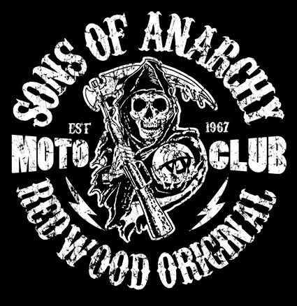 the logo for sons of anarchy motorcycle club