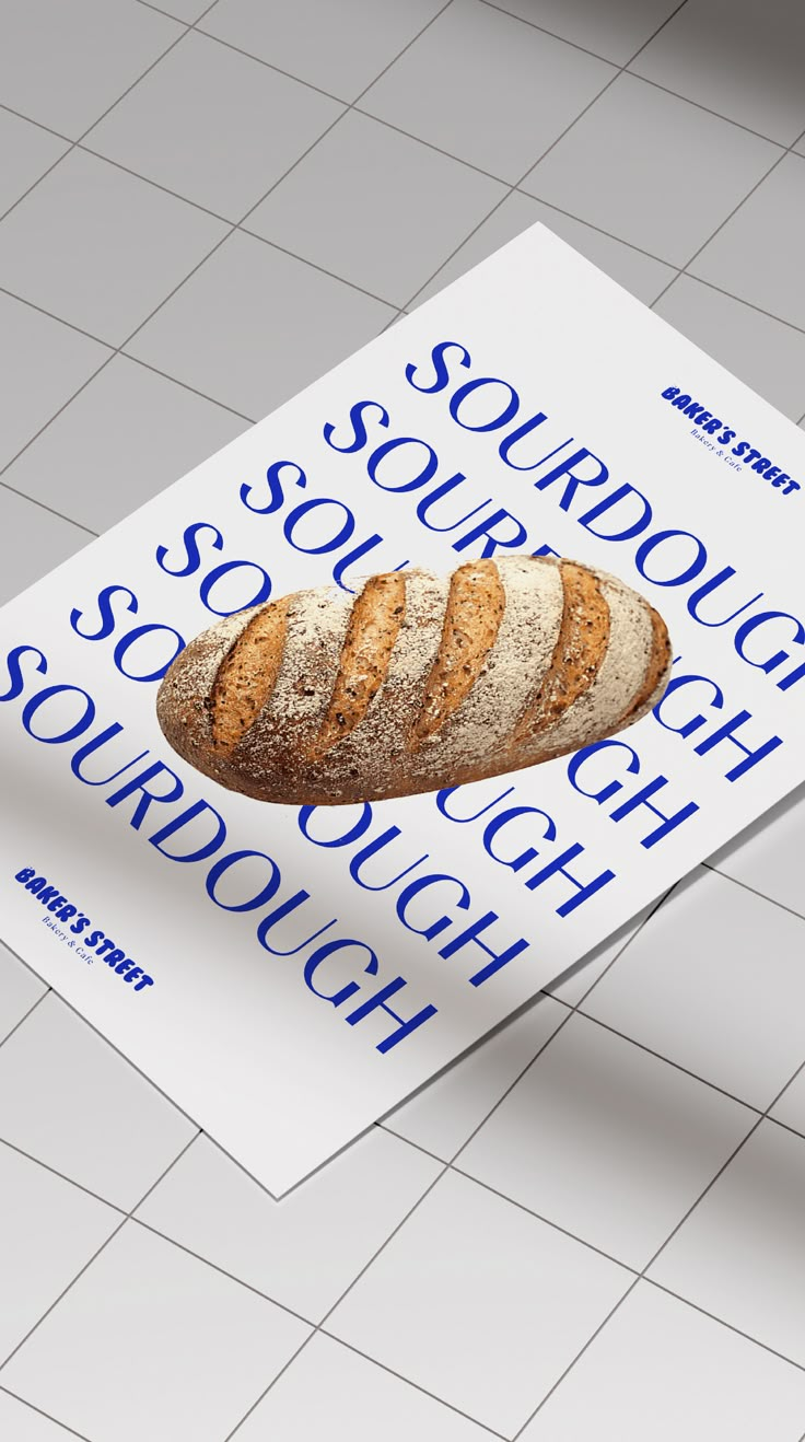 a book with some type of bread on it