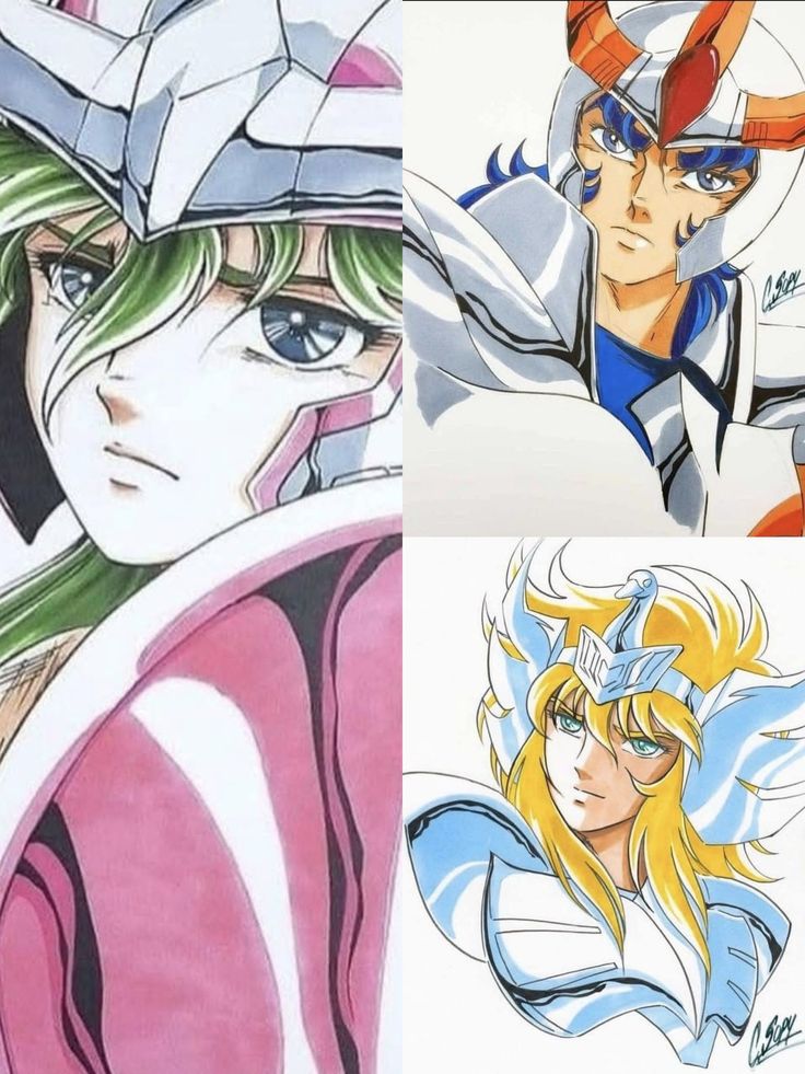 two anime characters with different colored hair and hats on their heads, one has blonde hair and the other has blue eyes