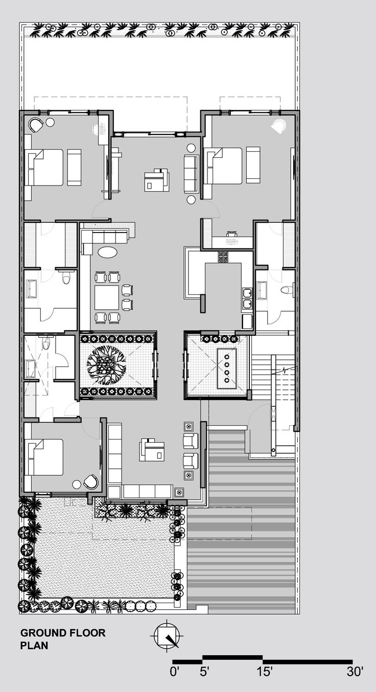 the floor plan for this modern house